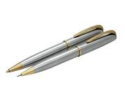 Wallstreet  Bettoni ballpen/pencil set st/steel gld trim - box