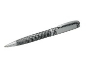 Wallstreet fx silv Bettoni Ballpen - checked - silver trim - box