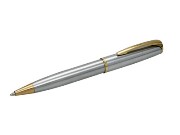 Wallstreet ss gld Bettoni Ballpen - st/steel & gold trim - boxed