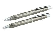 Calibri gunmetal Bettoni ballpen/pencil set gunmetal - boxed