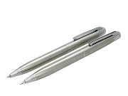 Calibri silver Bettoni ballpen/pencil set silver - boxed