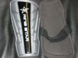 Ringstar Slip On Shinguards - Silver / Black  - Small