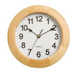 Wall Clock - Light Wood - 26Cm