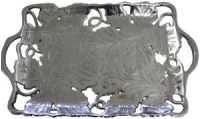 Platter - Ivy 56x34cm  Embossed Polished Aluminium