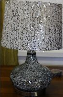 Lamp - Lopez (crystal + metal) - with shade D 35x50cmPlease note