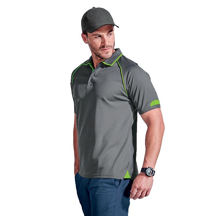 Barron Mens Felton Golfer - Avail in: Black/Red, Blue/Grey, Grey