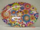 Melamine Platter Oval 2 Tone Min Order: 6