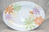 Melamine Flower Platter Min Order: 15