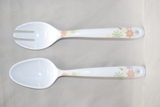 Melamine Flower Salad Server Set 2pc Min Order: 20