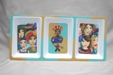 Melamine Taz 3 Division Tray Min Order: 12