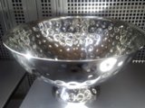 Bowl Fruit Bolt Hammered Shiny Finish