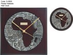 Pewter Ndebele Wall Clock