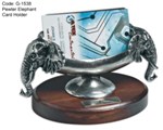 Pewter Elephant Card Holder