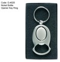 Nickel Bottle Opener Key Ring