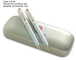 Sheaffer Prelude Pen and Pencil Set Chrome/Gold Sheaffer Prelude Pen and Pencil Set Chrome/Gold