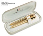 Sheaffer Prelude Pen and Pencil Set Fluted Gold Sheaffer Prelude Pen and Pencil Set Fluted Gold