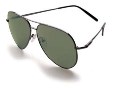 Serengeti Aviator (Med) Shiny Gunmetal 555Nm Sunglasses