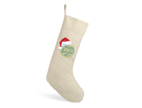 Good Tidings Cotton Christmas Stocking