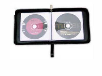 Leather CD Holder - {holds 24 CD's}