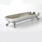 Medium Oval Tray On Feet 61X20Cm