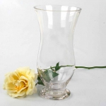 Footed Hurricane Vase Medium 30X15Cm