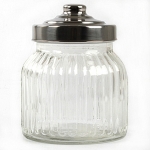 Ruffel Jar & Metal Lid 10Cm