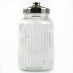 Ruffel Jar & Metal Lid 18Cm