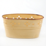 Choc Oval Clover Planter Medium 20X13X10