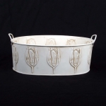 Cream Tulip Oval Planter Medium Cream Tulip Oval Planter Medium