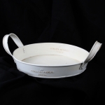 Large Round Flat Tray With Handles