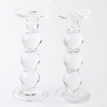 2Pc 3- Ball Candle Holder