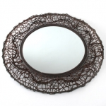 Mirror With Bamboo Frame 78Cm