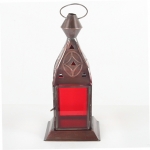 Lantern Square 16Cm Red