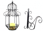 Wrought Iron Hanging Lantern 36Cm