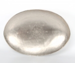 Nickel Plated Flat Oval Dish 42X33