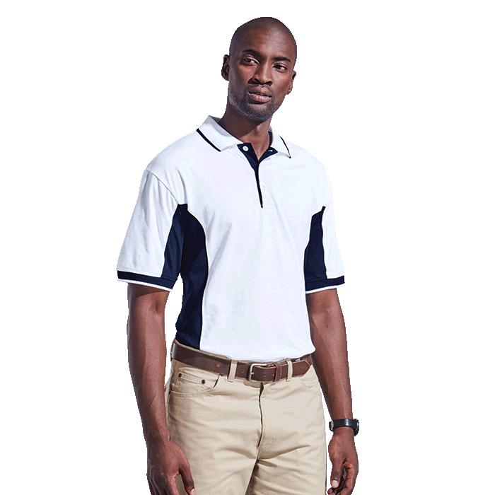 Barron Mens Two-Tone Golfer - Avail in: Black/Blue, Navy/White,