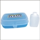 BLUE LUNCH BOX WITH JUICE BOTTLE