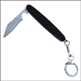 BLACK KEYRING BOTTLE OPENER KNIFE