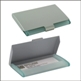 GREEN ACRYLIC/ALU BUSINESS CARD HOLDER