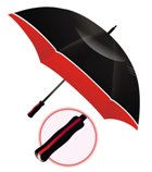 Two Tone Rim Umbrella - Avail in: Red