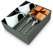 6 Piece Coffee Set - White