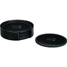 4 Pce Leather Coaster Setq