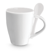 Mug 'n Spoon - White