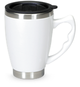 Mustang Thermal Mug - White