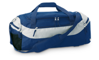 Zippered Pocket Sport Duffel - Blue