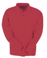 Unisex Polo Shirt Long Sleeve - Maroon