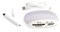 Memo Pad Card Reader - White Memo Pad Card Reader - White