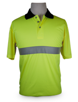 Reflective Golf Shirt - Lime