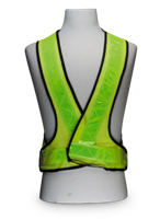 Reflective Cross Waistcoat - Lime