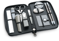 Zip Around Stationery Set - Black